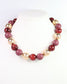Elaine Beaded Ball Necklace Wine