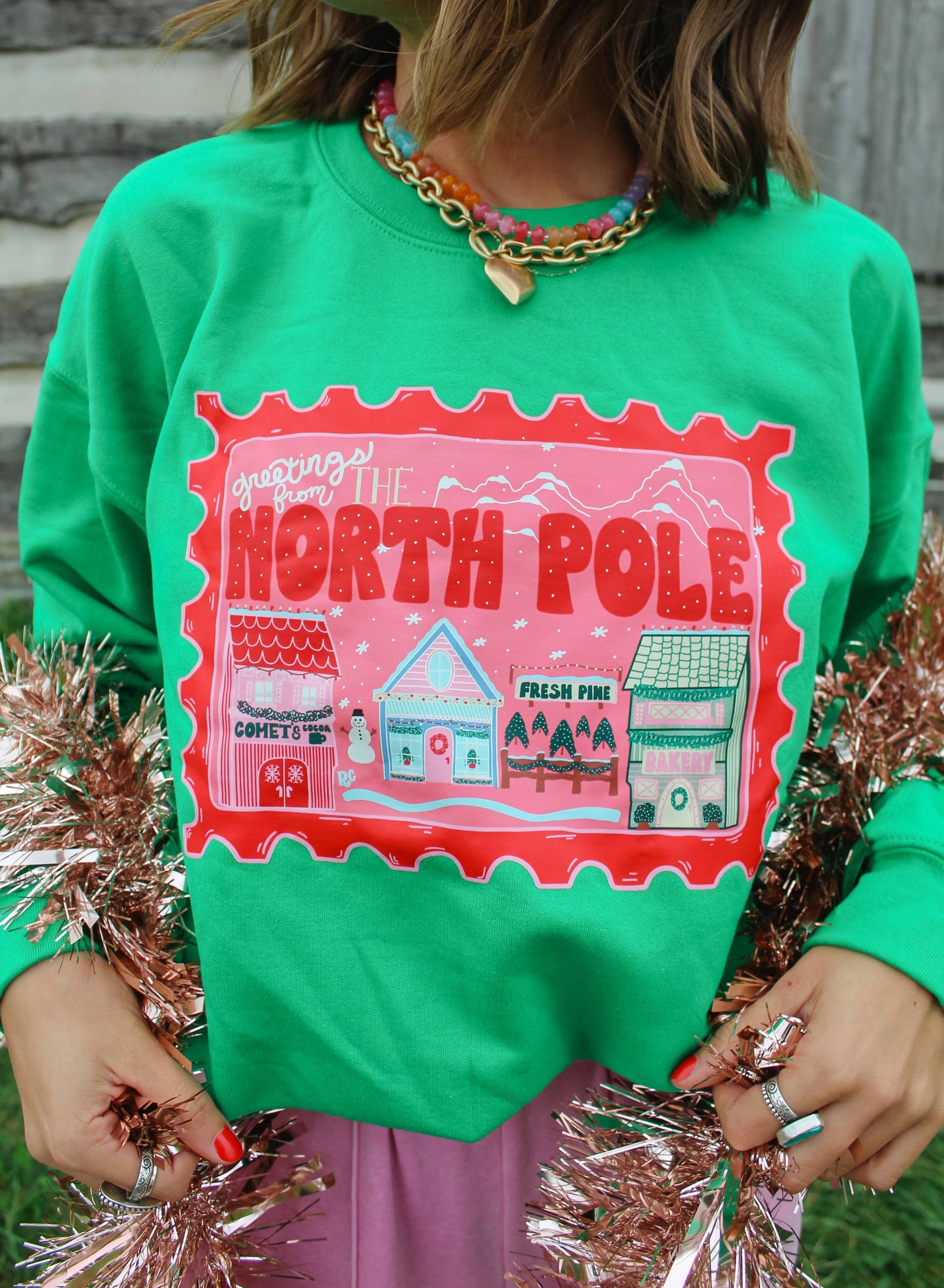 Greetings From The North Pole Green