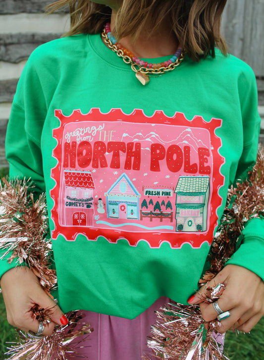 Greetings From The North Pole Green