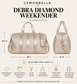 Diamond Quilted Weekender Duffel Bag | Champagne