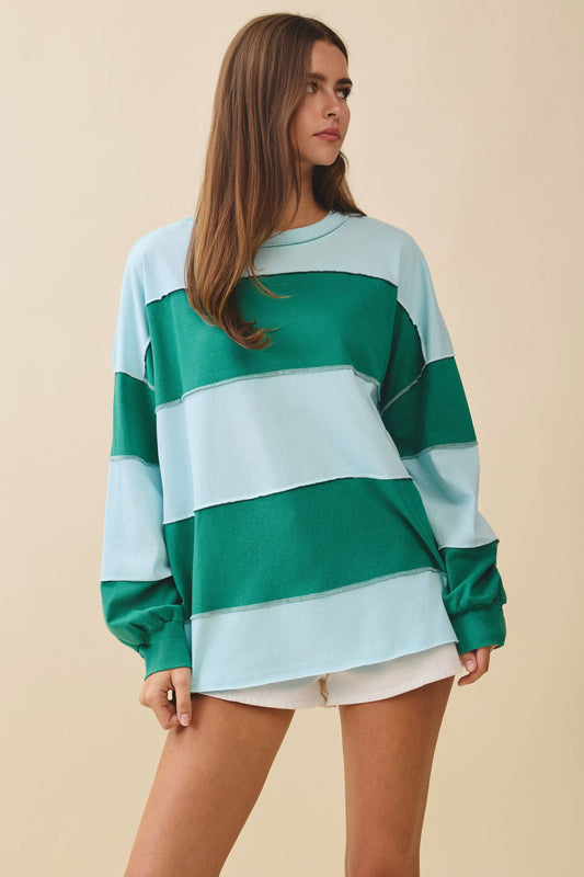 The Striped Slouchy Top | AEMI & Co.