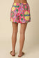 Nora Floral Drawstring Pull-On Shorts