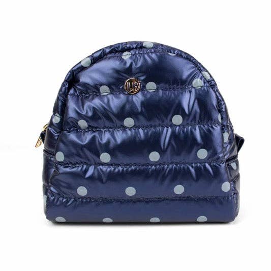 Irene Cosmetic Case | Sapphire Polkadot