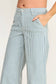 Blue Pinstripe High Rise Stretch Jean | Petra 153