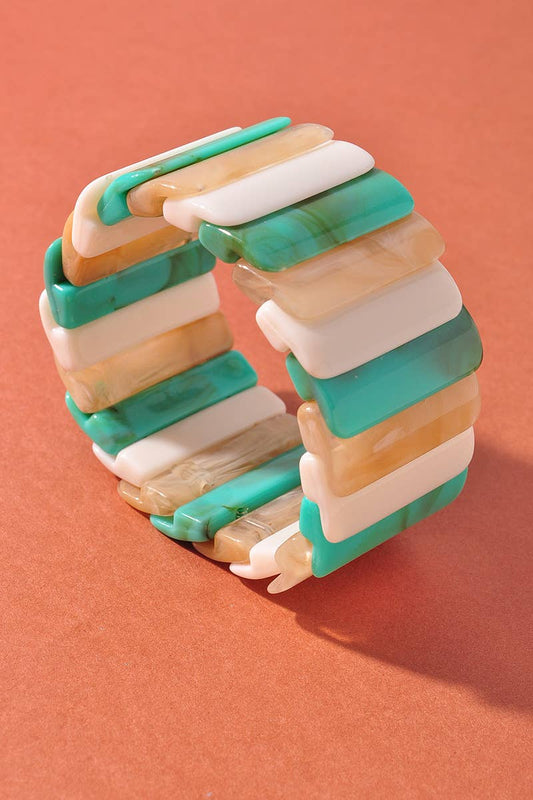 ACETATE RECTANGLE SHAPE BRACELET