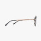 LEX MIDNIGHT Polarized Navigator Metal Sunglasses
