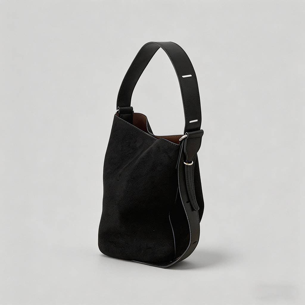 Vintage Suede Bucket Bag