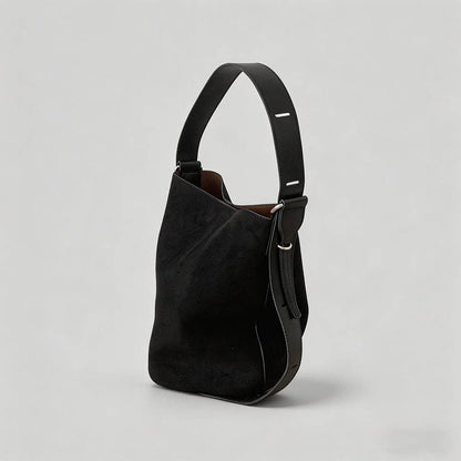Vintage Suede Bucket Bag