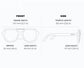 LUNA BRONZE Polarized Square Designer Fashion Sunglasses