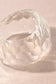 Clear Faceted Acrylic Bangle Bracelet