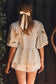 The Ginger Gingham Embroidered Top | Oddi