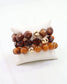 Doris Beaded Bracelet Set Brown
