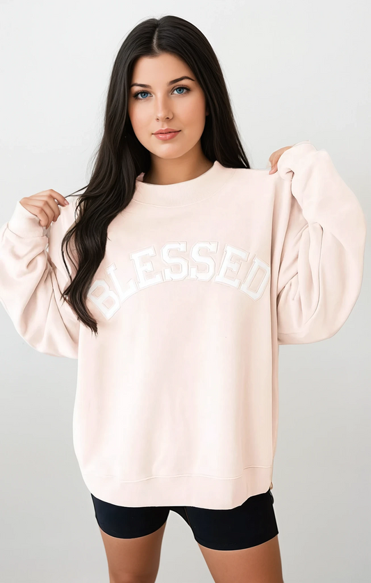 The Blessed Ease Mock neck Sweatshirt | TC Aparrel