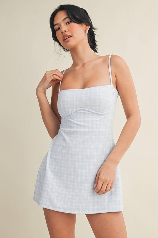 The Plaid Print Sweetheart Dress | Kimberly C