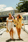 COCO AMBER Polarized Oval Metal Fashion Sunglasses