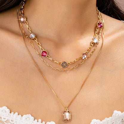 The Crystal Touch Layered Necklace