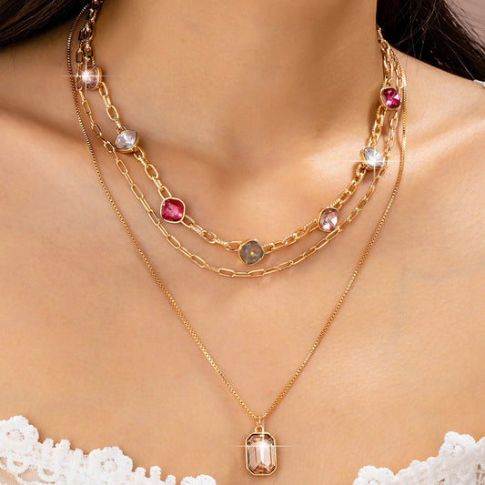 The Crystal Touch Layered Necklace