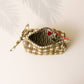 Small Painted Gingham Pouch | Sunshine Tienda