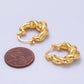 24K Gold Filled Twisted Minimalist Hoops