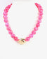 Brooklyn Bold Stone Necklace Fuchsia | Caroline Hill