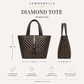 Diamond Tote Shoulder Bag Espresso