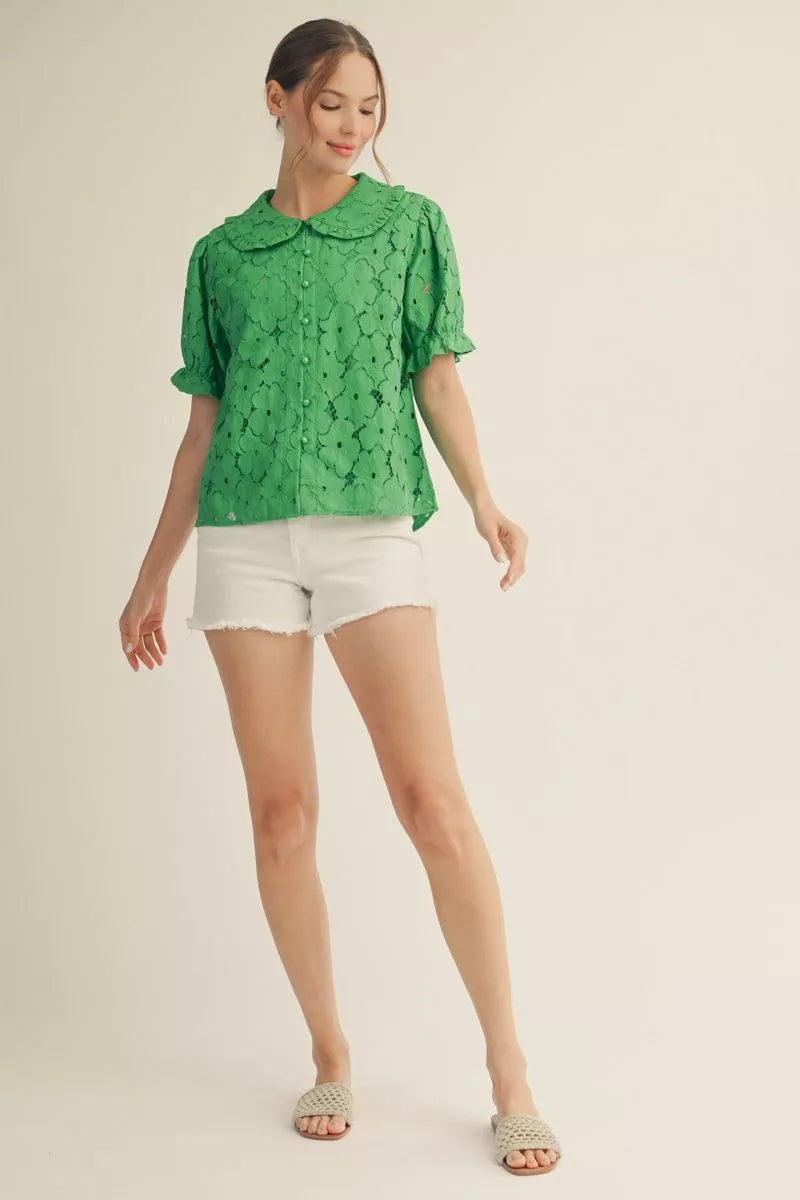 The Kelly Eyelet Top | Jodifl