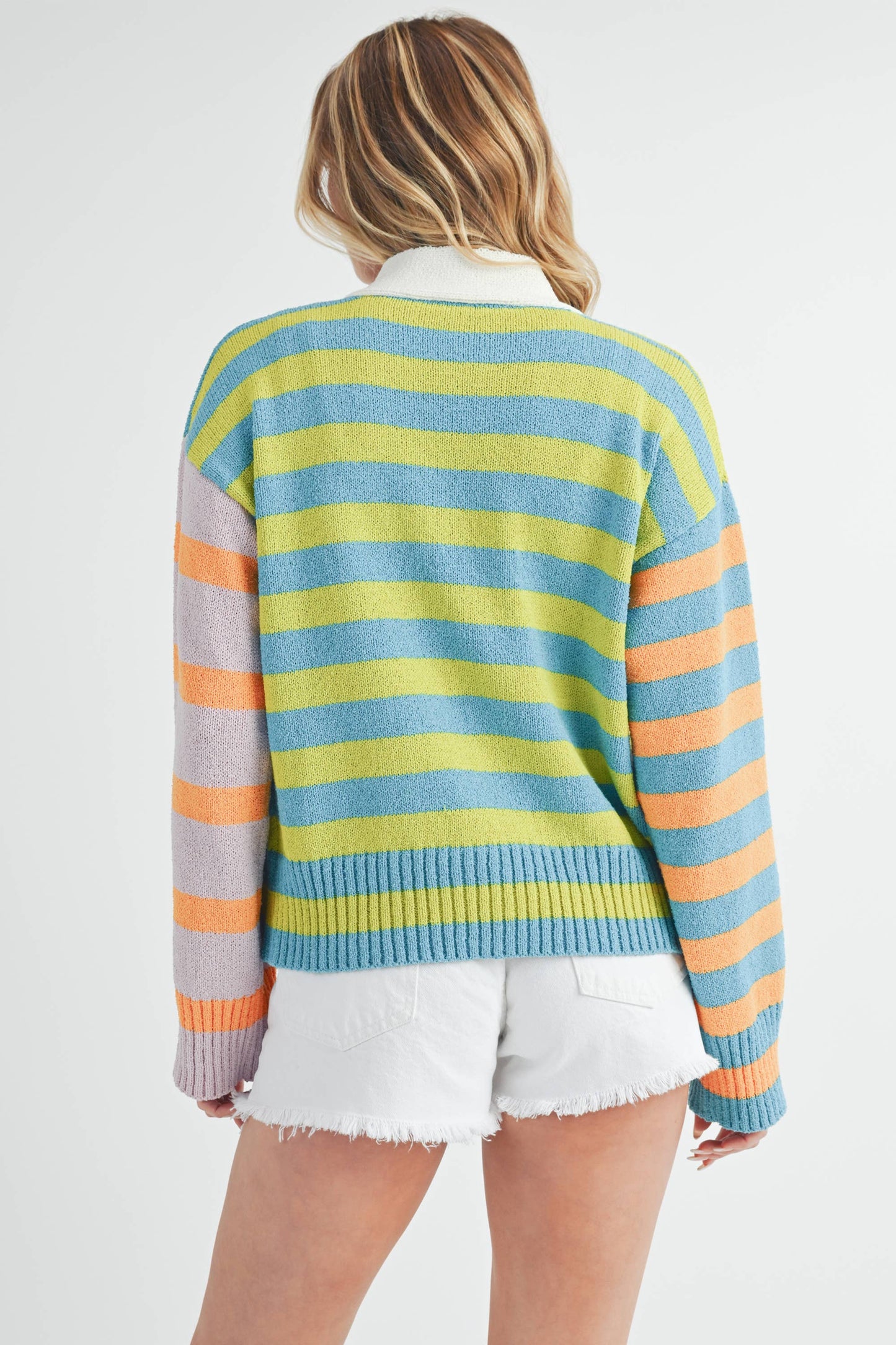 The Flavia Stripe Cardigan | AEMI & Co.