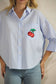 The Cherry Sequin Button Down | Star Drop