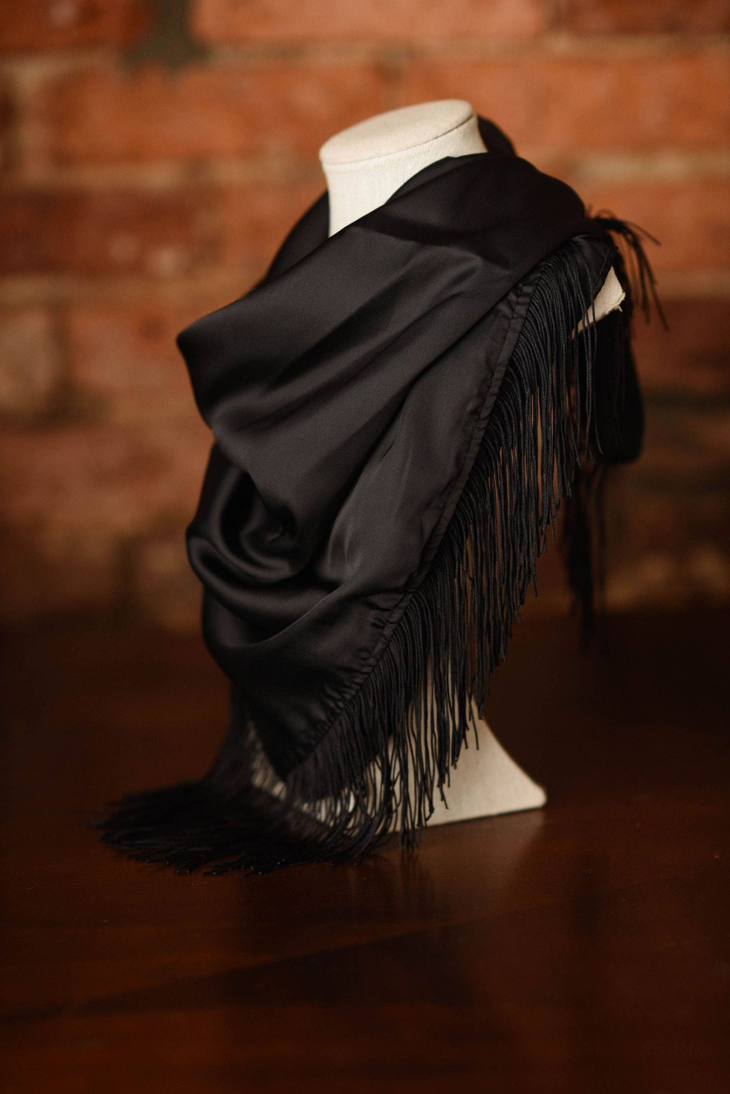 Tatum James Solid Fringe Scarf
