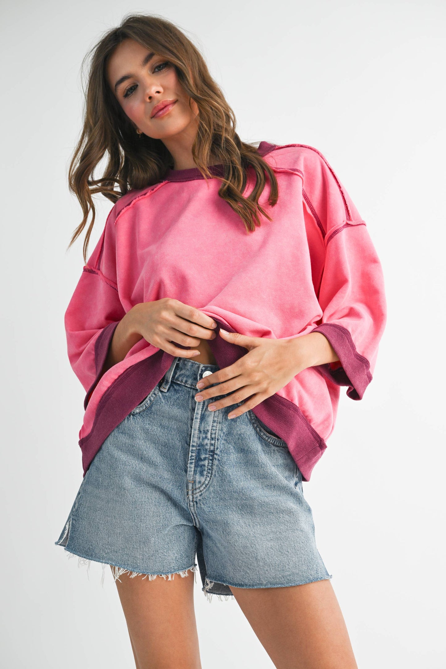 The Blush Riot Boxy Top | AEMI & Co.