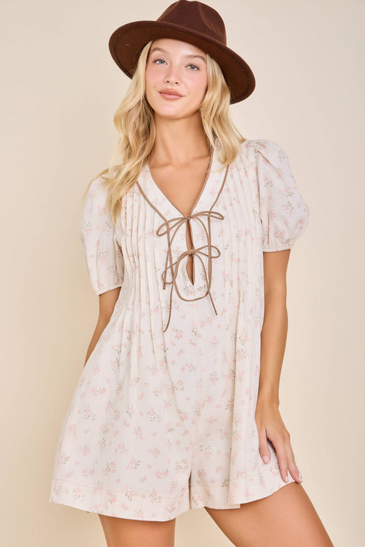 The Vivian Floral  Romper