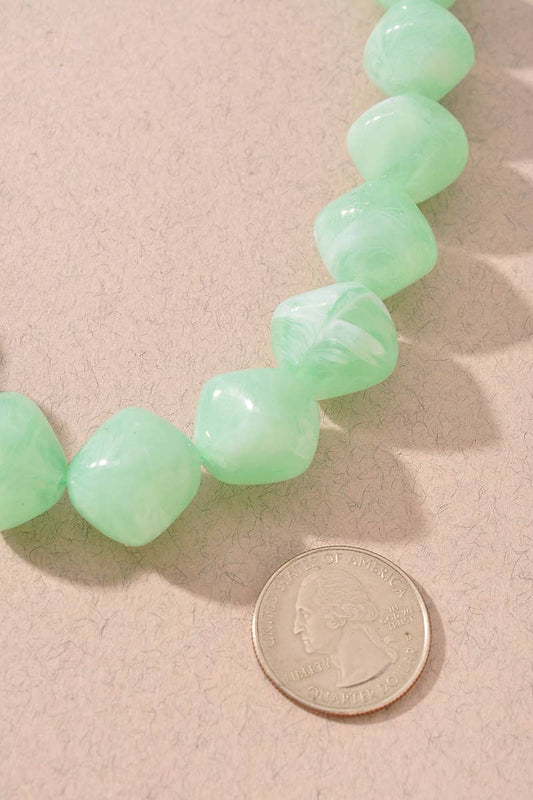 ACETATE BEAD NECKLACE