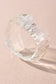 Clear Faceted Acrylic Bangle Bracelet