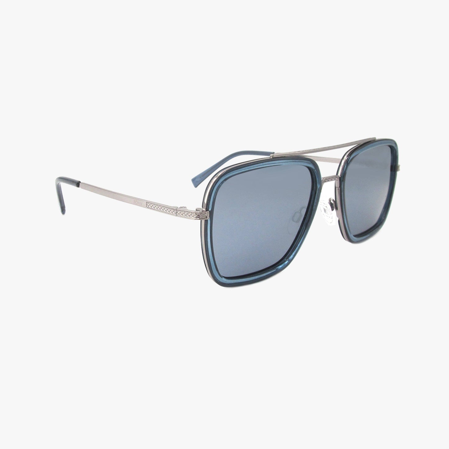 LEX DENIM Polarized Navigator Metal Sunglasses