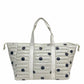 Cassie Weekender Duffel Bag | Black Polkadot