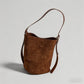 Vintage Suede Bucket Bag