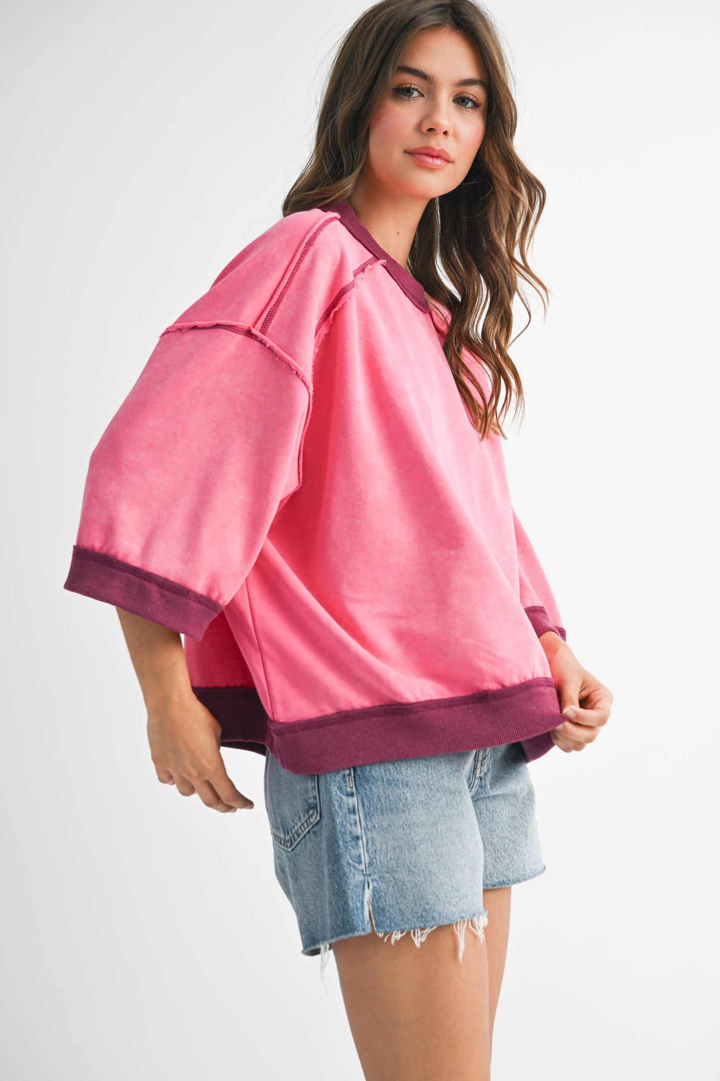 The Blush Riot Boxy Top | AEMI & Co.