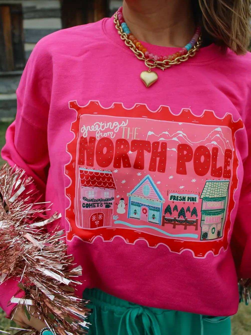 Greetings From The North Pole Green