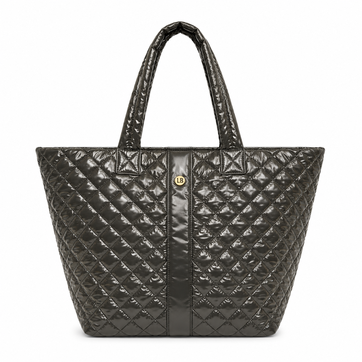 Diamond Tote Shoulder Bag Espresso