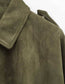 Olive Faux Suede Bomber
