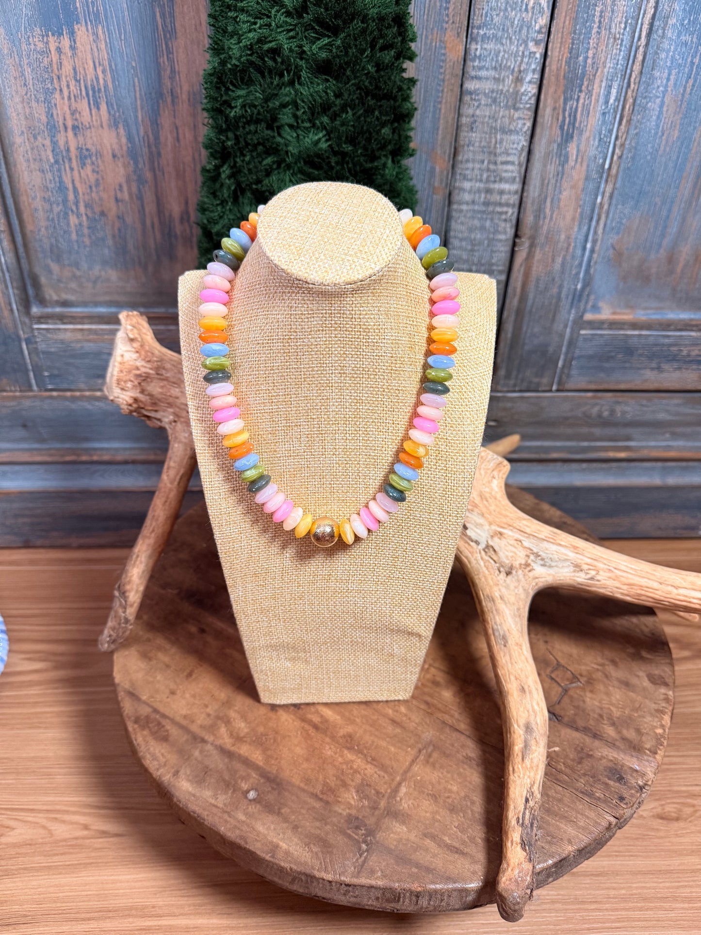 All The Colors Statement Necklace