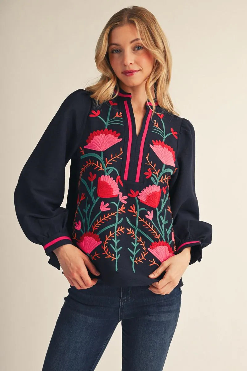 The Legare Embroidered Top | Jodifl