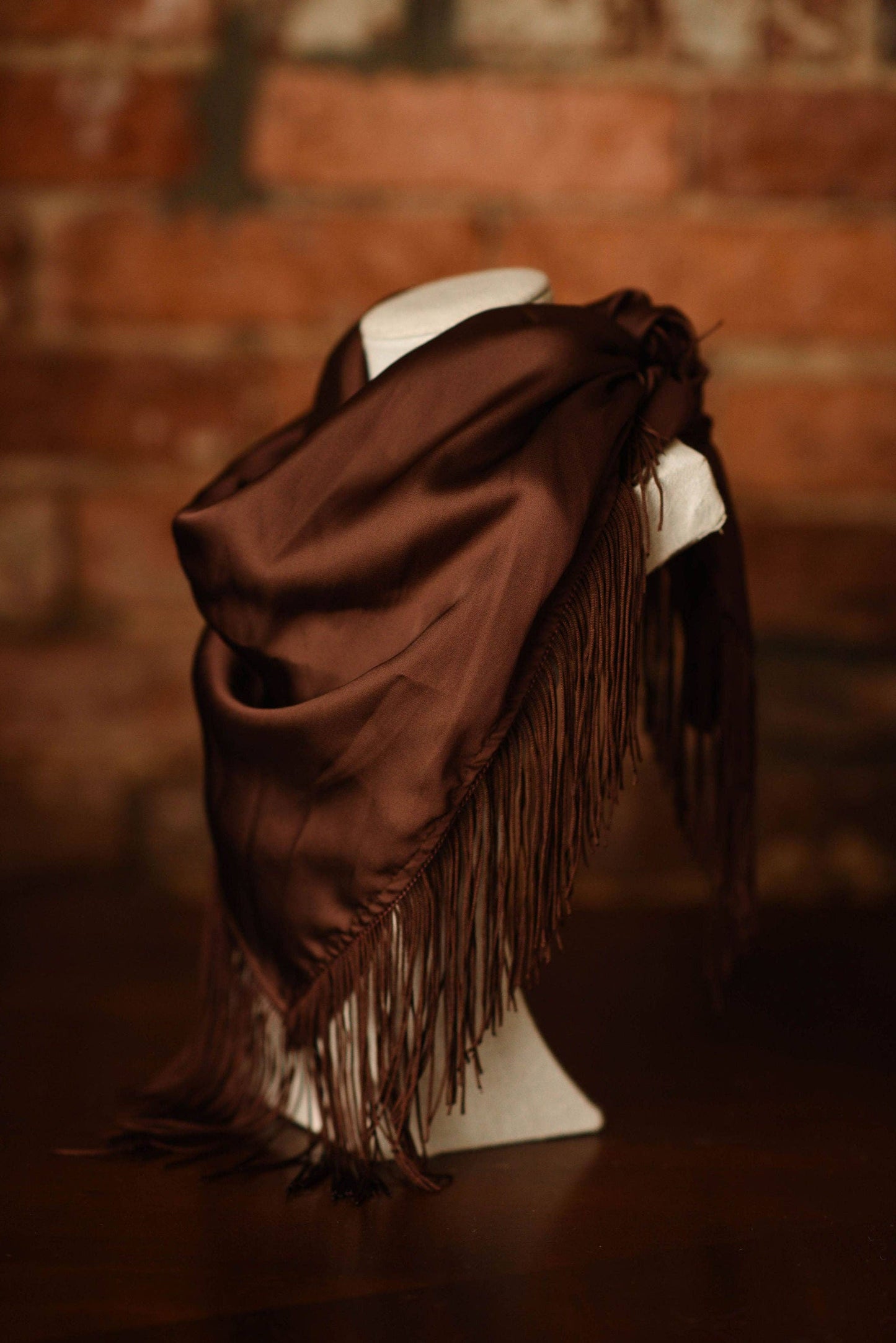 Tatum James Solid Fringe Scarf