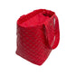 Diamond Tote Shoulder Bag Cherry Red