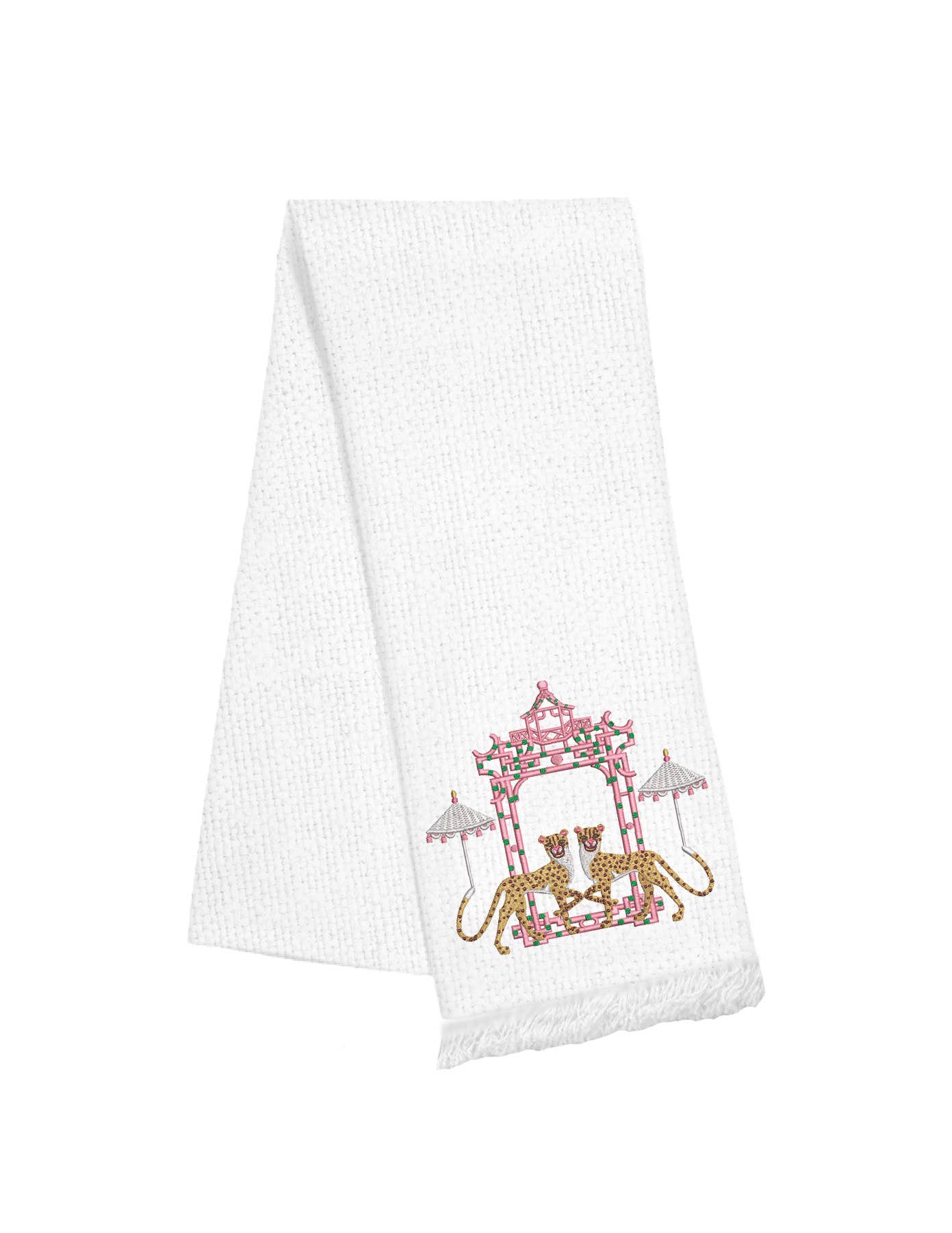 Linen Fringe Towel - Cheetahs