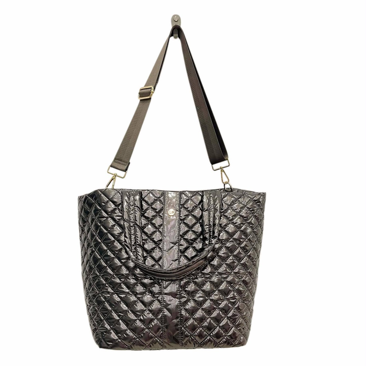 Diamond Tote Shoulder Bag Espresso