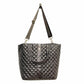 Diamond Tote Shoulder Bag Espresso