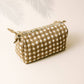 Large Painted Gingham Pouch | Sunshine Tienda