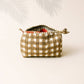 Small Painted Gingham Pouch | Sunshine Tienda
