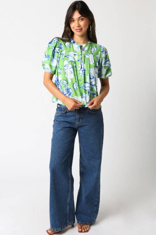 The Whimberly Top | Olivaceous